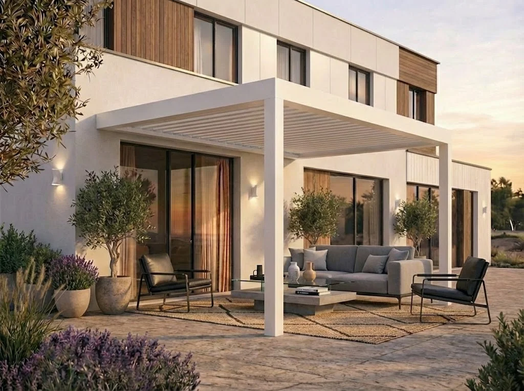 PergoMaxx Motion X zidna montaža bijela s 2 stupa